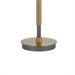 Siu 30 Inch Table Lamp- Gold Metal Thin Pole w Finial- Black Shade