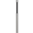 Siu 30 Inch Table Lamp- Chrome Metal Thin Pole w Finial- White Shade