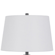 Hay 33 Inch Table Lamp- Diamond Pattern Glass Base- White Fabric Shade