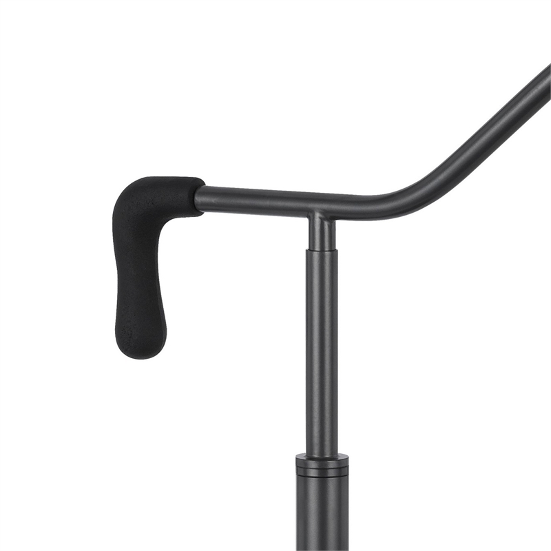 Loga 27 Inch Desk Lamp w Adjustable Cage Style Shade- Black Iron