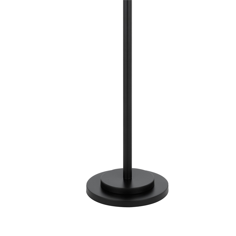 Lany 73 Inch Floor Lamp- 3 Hanging Lantern Style Shades- Black Iron