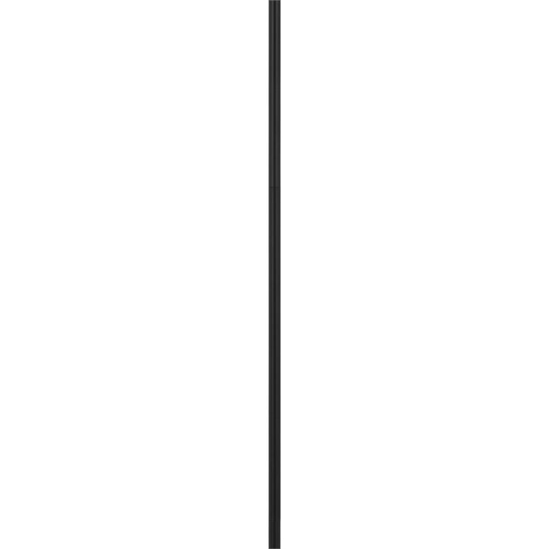 Plue 63 Inch Floor Lamp- Black Pole w Round Base- Cork Drum Shade
