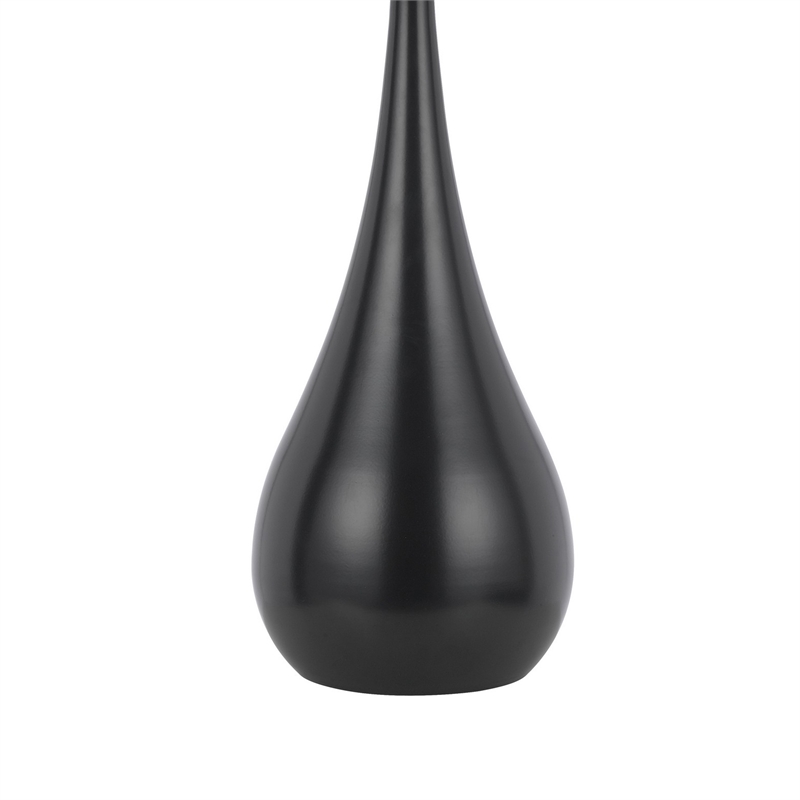 Ege Table Lamp Set of 2- Teardrop Bronze Metal Base- White Shade