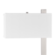 Nacy Table Lamp- 1 Power Outlet and USB Port- Chrome Steel 25 Inch