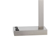 Nacy Table Lamp- 1 Power Outlet and USB Port- Chrome Steel 25 Inch