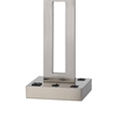 Arny Table Lamp- 1 Outlet- 2 USB- Slim Cutout Steel Base- 24 Inch