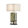 Saba Table Lamp with 3 Bulb- 4 Way Socket Switch- Silver Metal 27 Inch