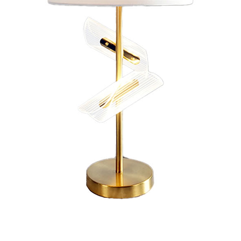 Limy 2pc Table Lamp Set- White Shade- Classic Gold Base- 20 Inch