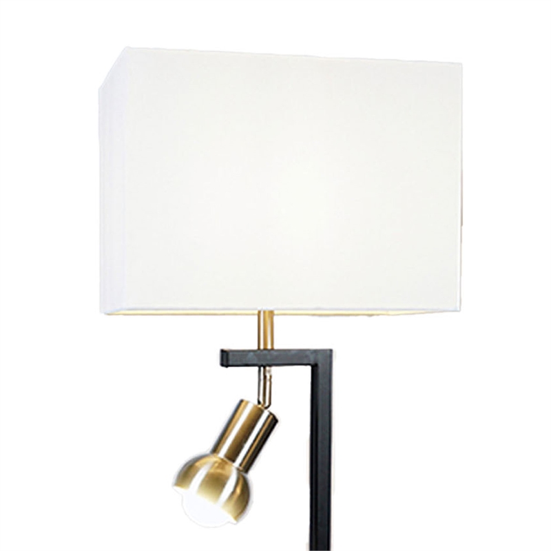 Limy 2pc Table Lamp Set- White Shade- Chrome and Black Frame- 29 Inch