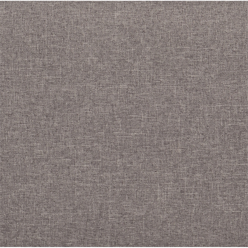 Uri Queen Size Platform Bed- Silver Banding- Polyester Upholstery- Black