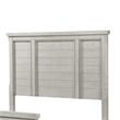 Myna Queen Size Bed with Tall Headboard- Farmhouse White Oak Veneer Wood