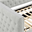 Lem Daybed w Pull Out Trundle- Chesterfield Dove Gray Upholstery