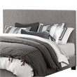 Sin Full Size Platform Bed- Panel Headboard- Gray Polyester Upholstery