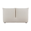 Inna Queen Platform Bed- Beige Chenille Fabric Upholstered Pillow Headboard