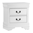 Fy Three Piece Full Size Bedroom Set- Modern Brass Metal Handles- Classic White