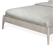Amy Queen Size Platform Bed- Low Profile Frame- Panel Headboard- Brown