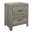 Kade 4 Pc Queen Size Bedroom Set- Slatted Panel Design- Weathered Gray Finish