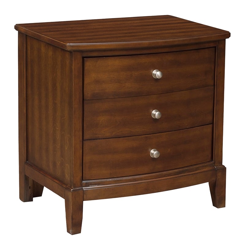 Beli 4 Pc Queen Size Bedroom Set- Button Tufted Headboard- Dark Cherry Finish