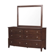 Beli 4 Pc Queen Size Bedroom Set- Button Tufted Headboard- Dark Cherry Finish