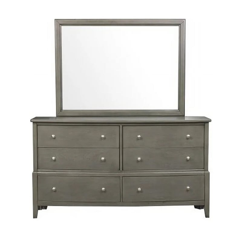 Beli 4 Pc Queen Size Bedroom Set- Button Tufted Headboard- Gray