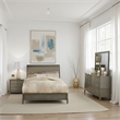 Beli 4 Pc Queen Size Bedroom Set- Button Tufted Headboard- Gray
