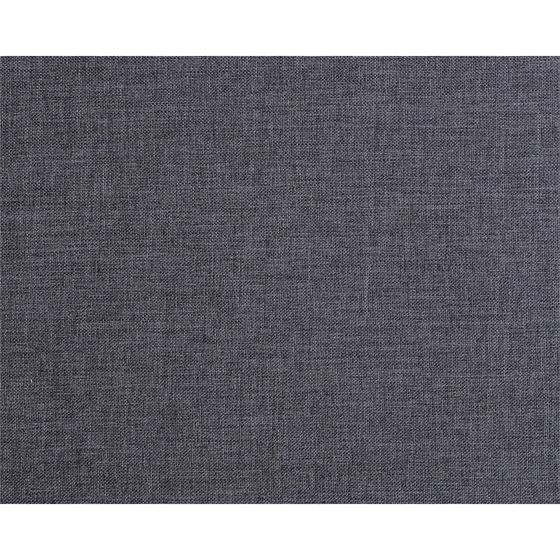 Elle Queen Size Bed- Tufted Wingback Headboard- Dark Gray Upholstery