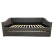 Rely Daybed with Pull Out Trundle- Modern Gray Tufted Upholstery