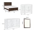 Bitsy Four Pc Queen Bedroom Set- V-Matched Planks- Distressed Espresso