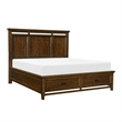 Zian Four Pc Queen Bedroom Set- Crown Molding-  Classic Grains