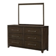 Gia Four Pc Queen Bedroom Set- Accents on Headboard- Wood- Modern Style