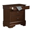 Yoshi Four Pc Queen Bedroom Set- Sleigh Style- Hidden Jewelry Drawers