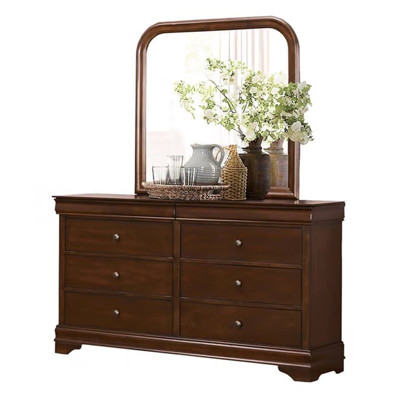 Yoshi Four Pc Queen Bedroom Set- Sleigh Style- Hidden Jewelry Drawers