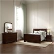 Yoshi Four Pc Queen Bedroom Set- Sleigh Style- Hidden Jewelry Drawers