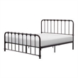 Ethan Queen Size Bed- Classic Open Slatted Metal Frame Design- Dark Bronze
