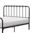 Ethan Queen Size Bed- Classic Open Slatted Metal Frame Design- Dark Bronze