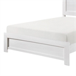 Eby California King Bed- Rustic Farmhouse Style- White Finish Wood Veneer