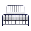 Ethan Full Size Metal Bed- Blue Spindle Design- Heavy Duty Slat Support
