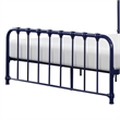 Ethan Twin Size Metal Bed- Blue Spindle Design- Heavy Duty Slat Support