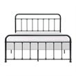 Ryan Twin Size Metal Bed- Platform Foundation- Black Curved Spindle Frame