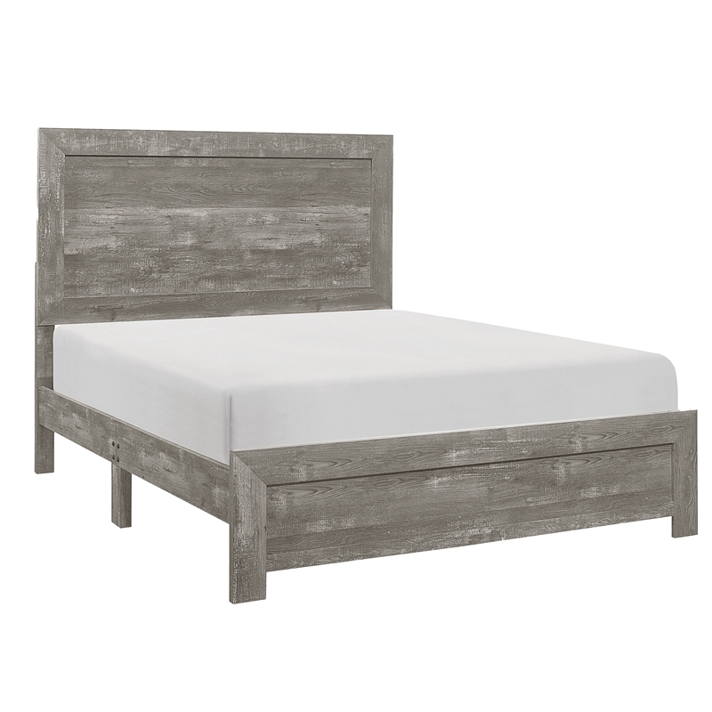 Ko Four Piece California King Size Bedroom Set- Panel Detailing- Metal Handles