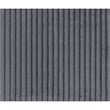 Rix 45 Inch Ottoman- Attached Seat Cushion in Gray Corduroy Fabric- Wood