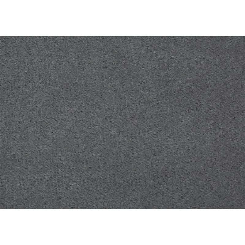Aston 33 Inch Ottoman- Dark Gray Microfiber- Interior Storage- Solid Wood