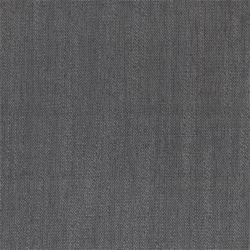 Tory Ottoman- Natural Brown Turned Wood Legs- 42 Inch Gray Polyester