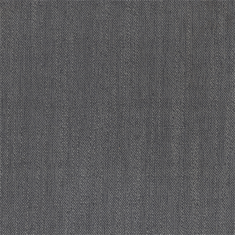 Tory Ottoman- Natural Brown Turned Wood Legs- 42 Inch Gray Polyester