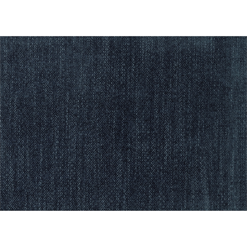 Rez Storage Ottoman- 40 Inch- Tufted Blue Chenille Cushion