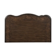 Joni 31 Inch Nightstand- Bow Front 2 Drawers- USB Port- Dark Cherry Brown