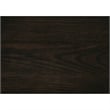 Walz Nightstand- 3 Drawers- Espresso Brown Oak Veneer- Black Knobs