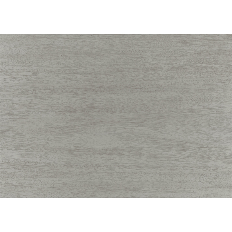 Brok Nightstand- 3 Drawers- Light Gray Acacia Wood- Black Bar Handles