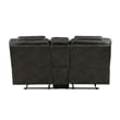 Lily 75 Inch Double Manual Recliner Loveseat- Cupholders- Brown Microfiber