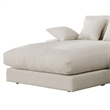 Sty 105 Inch Reversible Sectional Sofa Chaise- Beige Corduroy- Solid Wood